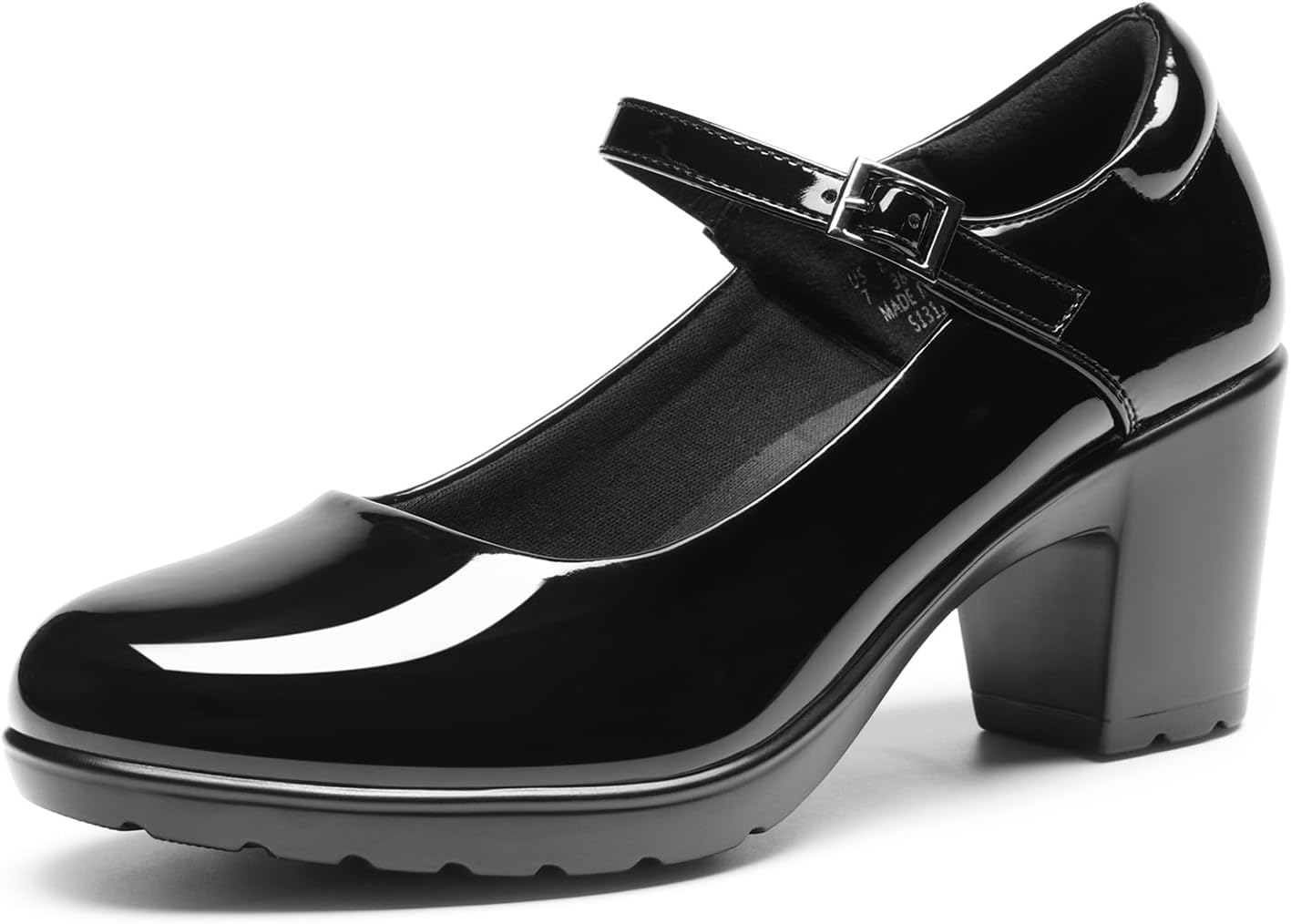 DREAM PAIRS Women's Chunky Low Block Heels Mary Jane Pumps