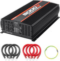 POTEK 5000W Power Inverter with 4 AC Outlets and USB Ports
