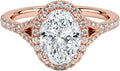 1-3 CT Moissanite Engagement Ring Colorless VVS1 Oval - Twisted Vine 2