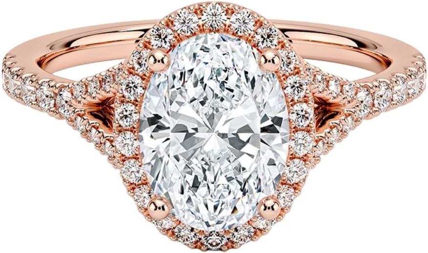 1-3 CT Moissanite Engagement Ring in Solid Gold & Silver Options