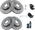TRQ Front and Rear Brake Pad & Rotor Kit Compatible with 2003-2014