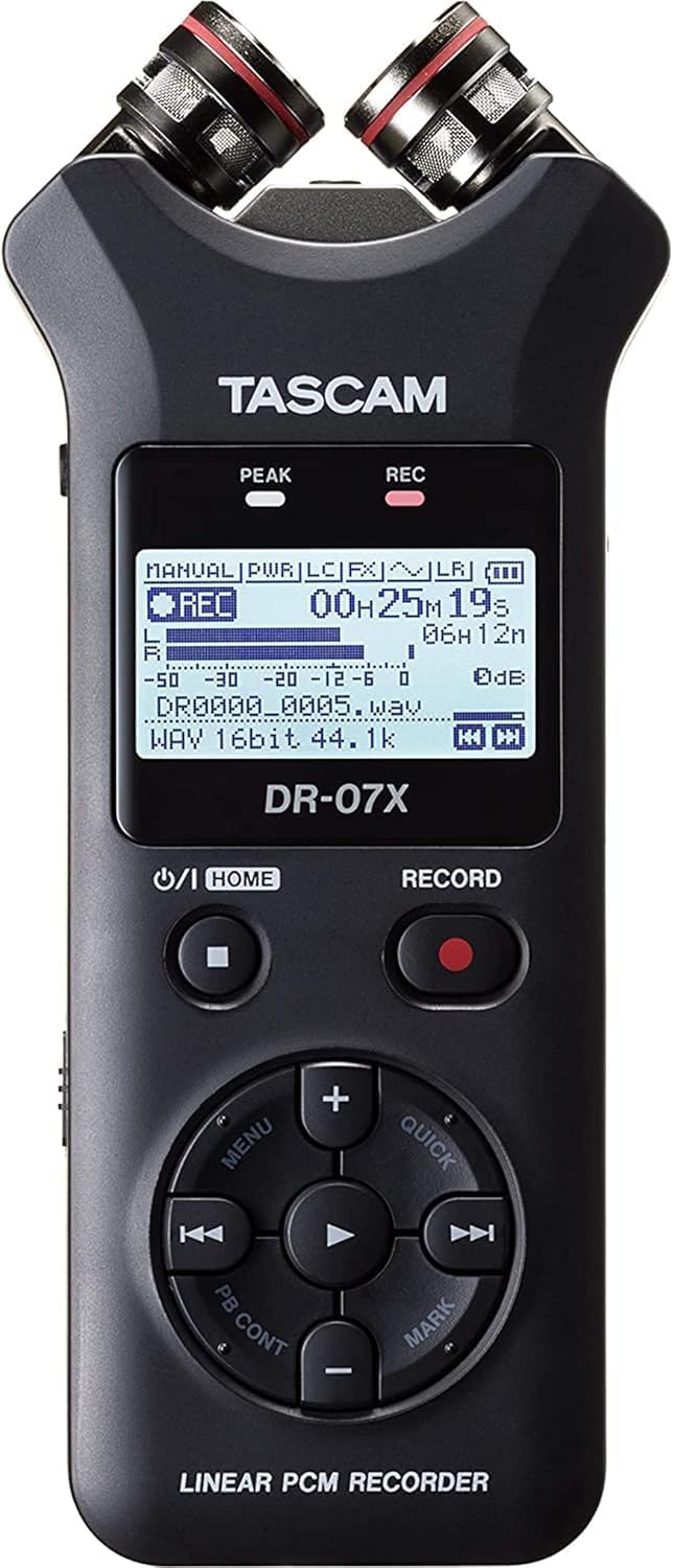 Tascam DR-07X Portable Recorder for Pro Field and Music Use