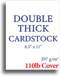 110lb Cover Ultra Heavyweight Double Thick Cardstock - Bright White