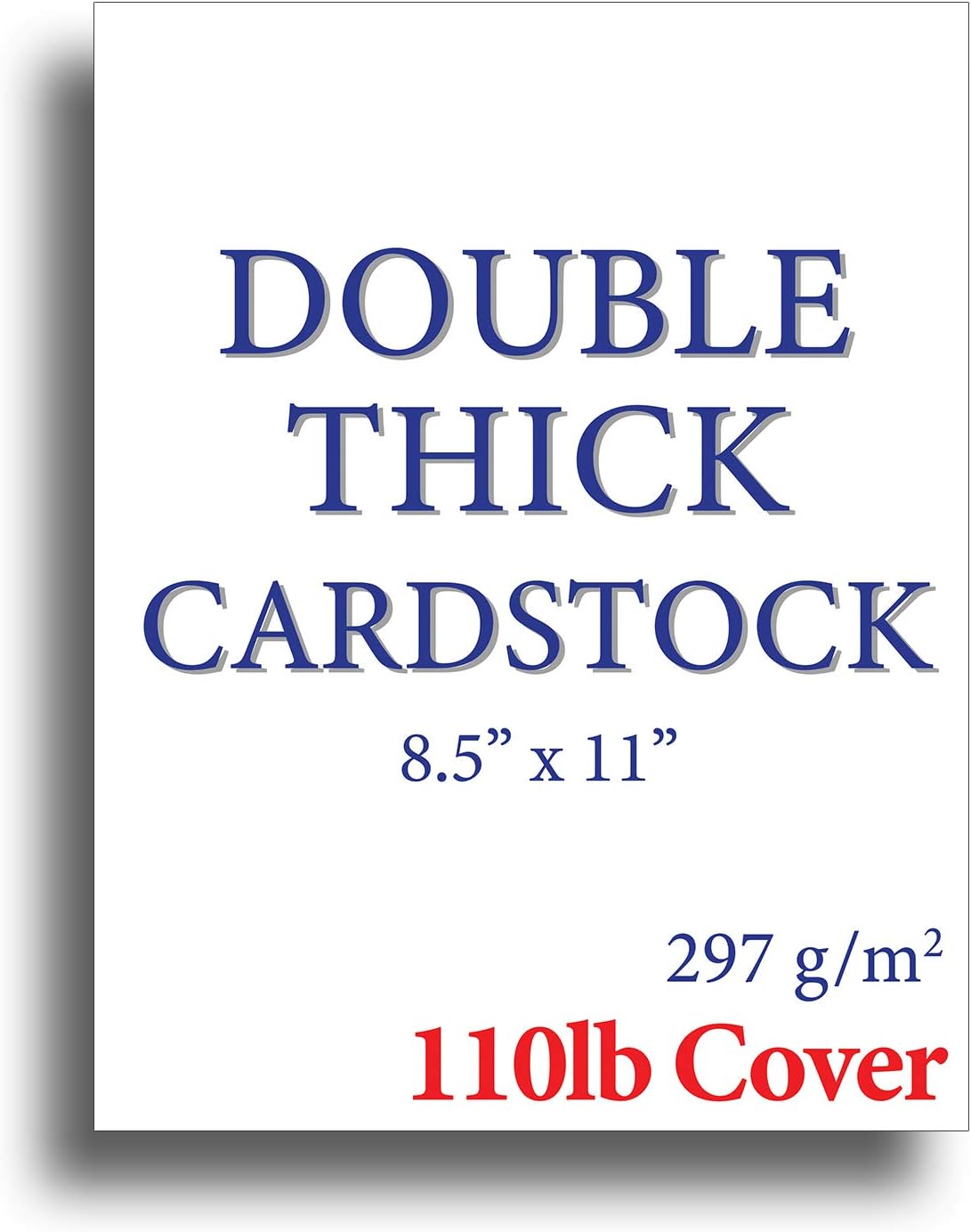 110lb Cover Ultra Heavyweight Double Thick Cardstock for Printing