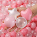 Ball Pit Balls Star and Heart Shapes 200 Pack - Fun Party Play