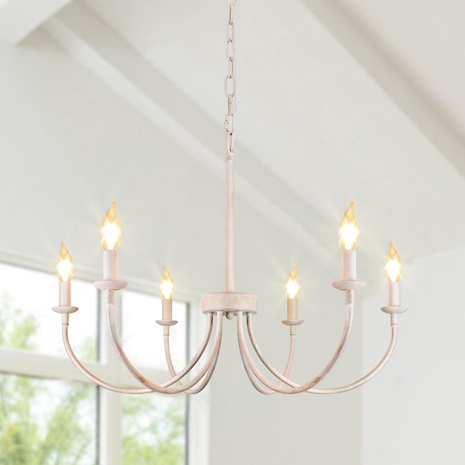 French Country Chandelier for Elegant Dining Room Lighting