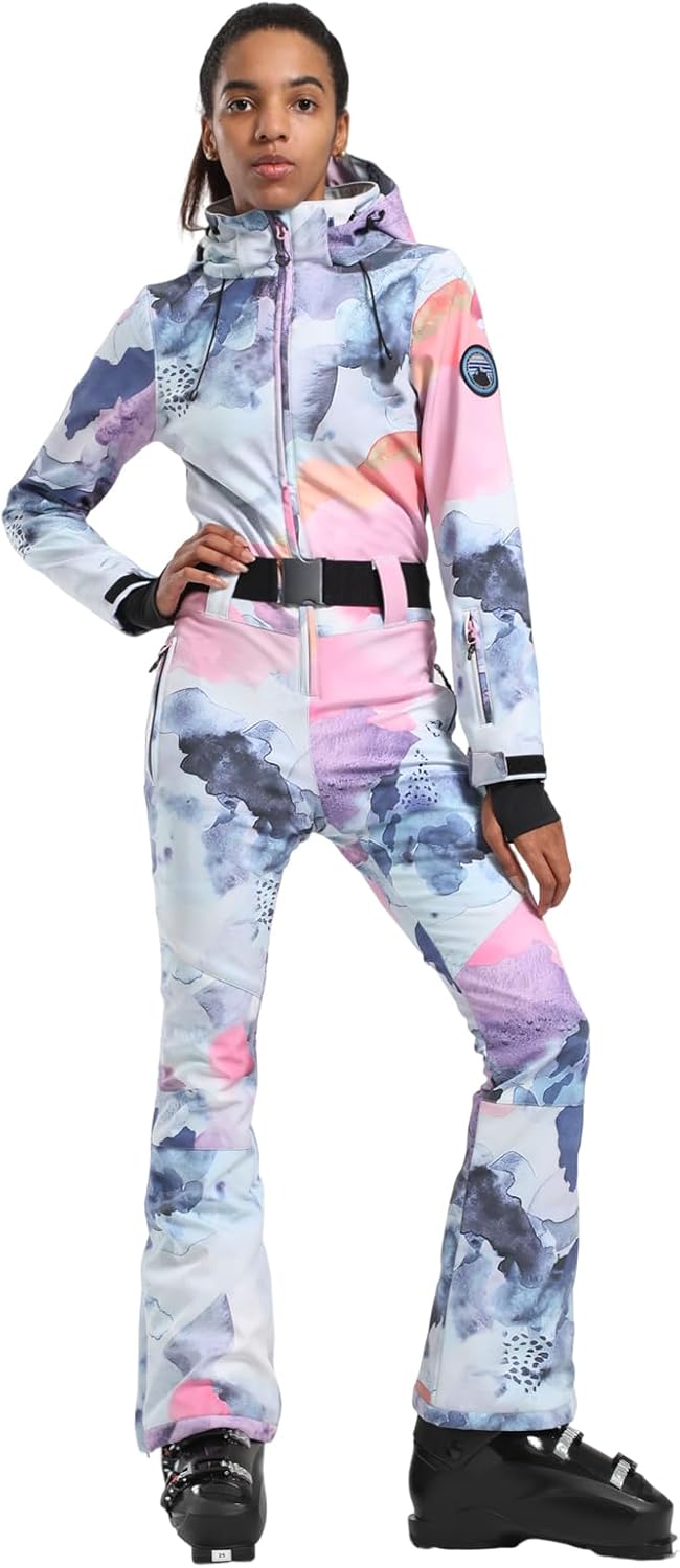 GSOU SNOW Women's Ski Jumpsuit - Waterproof & Warm