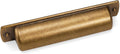 10 Pack 3.75 in Antique Brass Cabinet Cup Pulls - Vintage Aged Finish