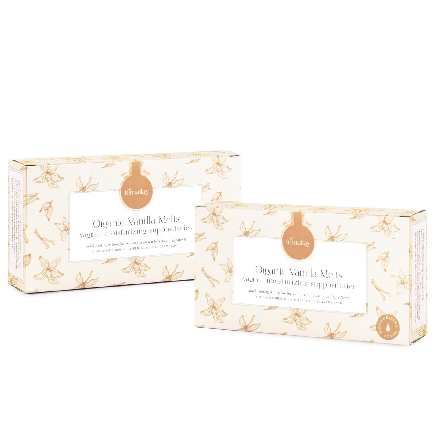 Femallay Organic Vaginal Moisturizing Suppositories for Comfort