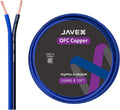 JAVEX 14-Gauge AWG Speaker Wire 50 ft - HighFlex OFC for Hi-Fi