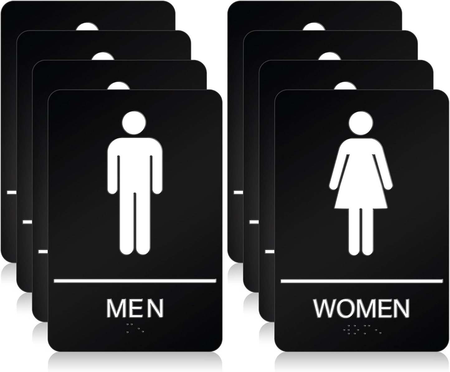 ADA Braille Restroom Signs by DALLAHASEE for Business