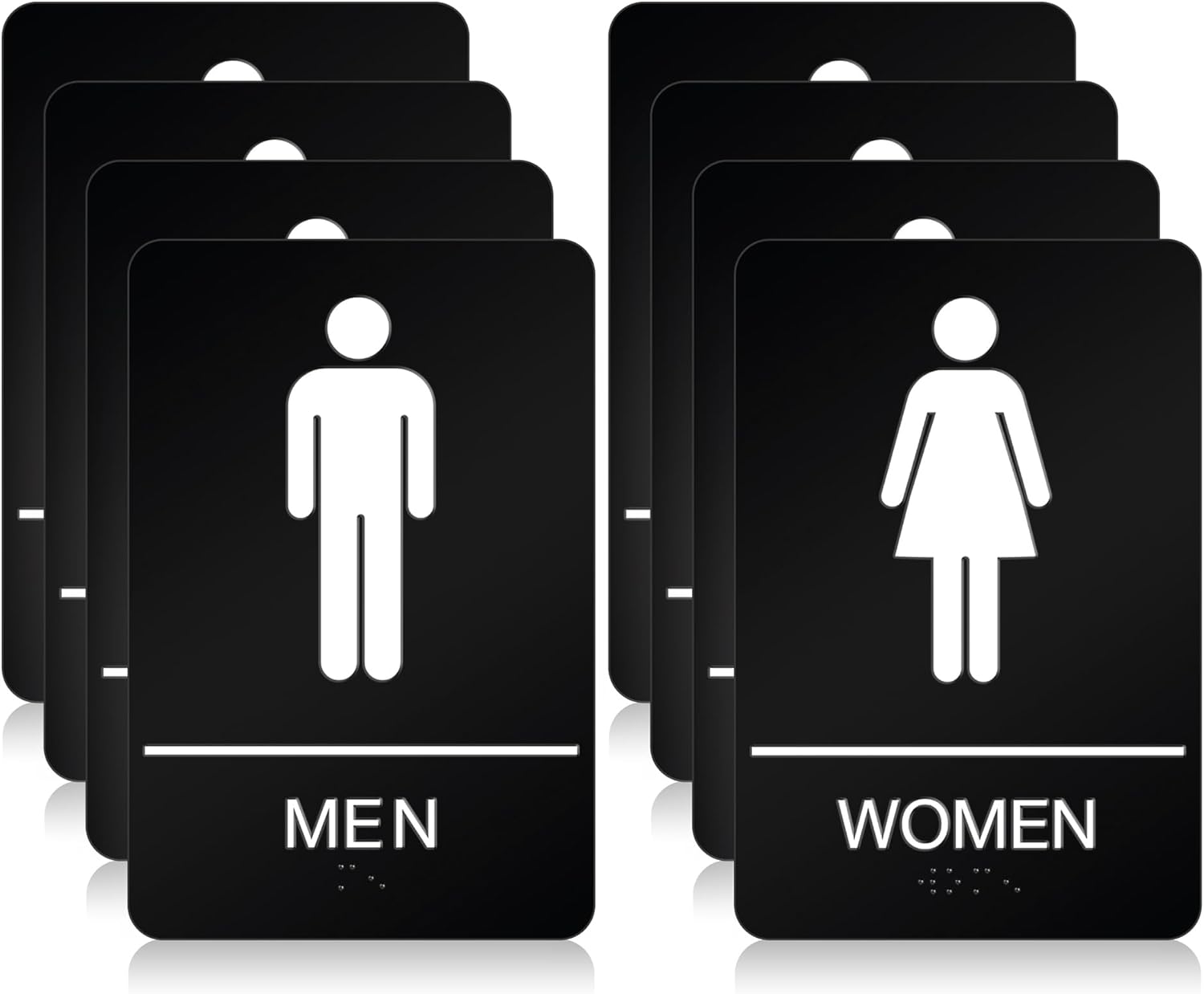 ADA Braille Restroom Signs by DALLAHASEE for Business