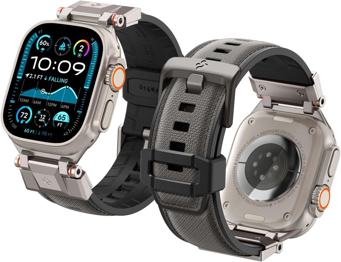 Spigen DuraPro Armor Durable Metal Connector Strap for Apple Watch