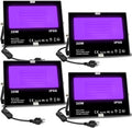 Black Light 30W LED Flood Light Outdoor - 4-Pack for Glow Parties