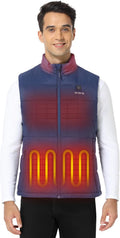 ORORO Men's Lightweight Heated Vest - Rechargeable USB-C Heated Puffer