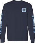 NCAA Double Sleeve Print Long Sleeve for Men & Women - Team Color