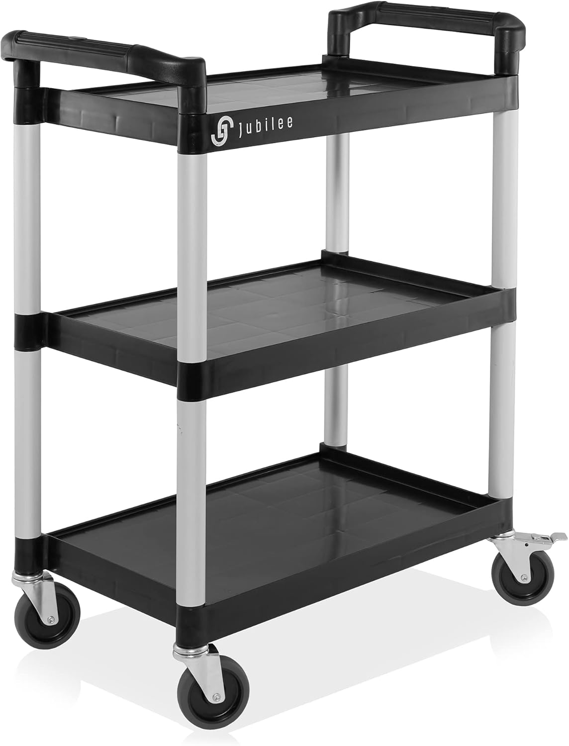 Jubilee 3-Tier Utility Service Cart with Wheels for Heavy Loads