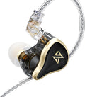 KZ ZAS In-Ear Headphones Wired Earbuds - 16-Unit Hybrid HiFi Sound