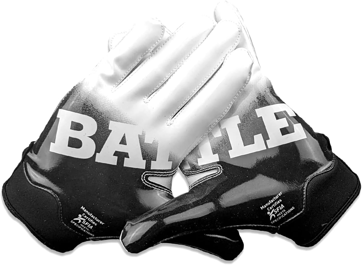 Battle Sports Back of Hand Wide Receiver Football Gloves Review