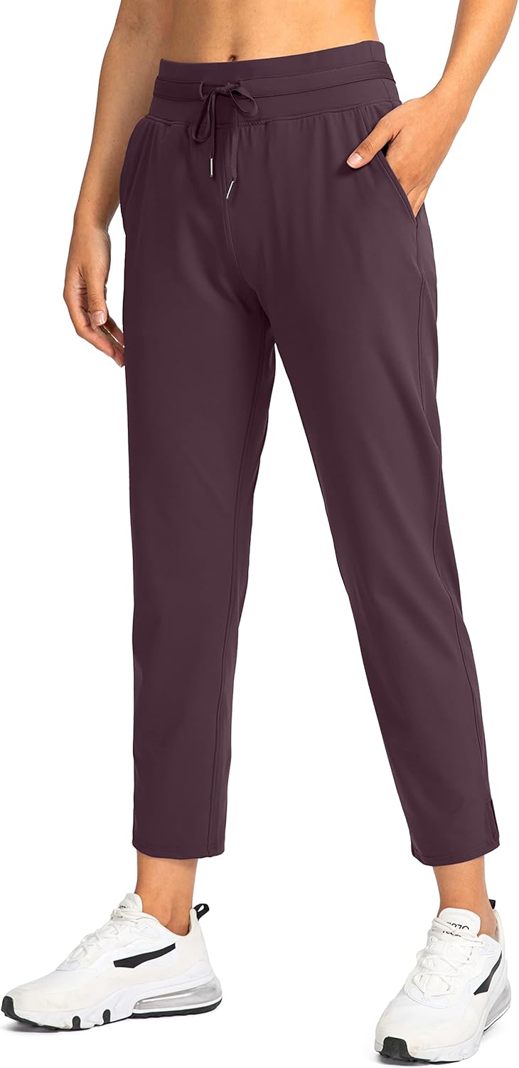 Soothfeel Women's 7/8 Stretch High Waisted Pants for Travel