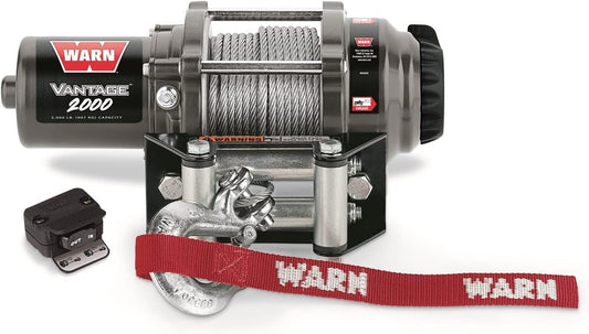 Warn Vantage 2000 Winch with 2000 lb Capacity for ATVs and UTVs