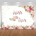 Mocsicka Miss to Mrs Wedding Backdrop for Bridal Shower Events