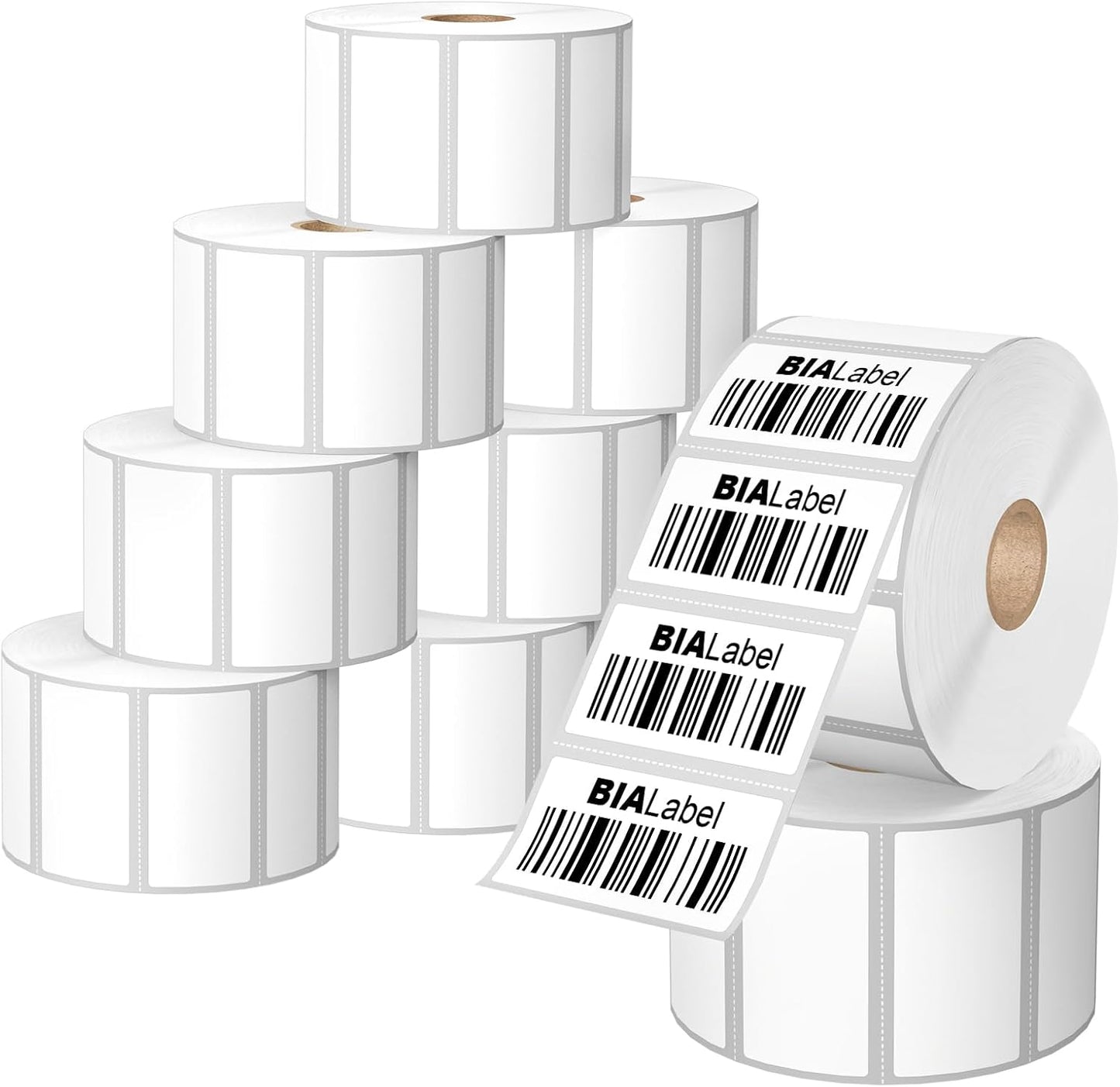 BIAlabel: 2x1 Barcode Labels - Compatible with Zebra & Rollo Printers