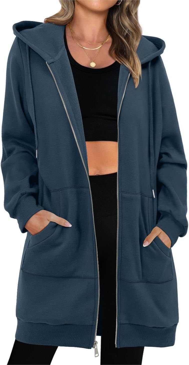 StunShow Women's Oversized Zip Up Hoodies for Casual Style