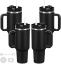 4 Pack 40 Oz Tumbler with Handle Bulk - Durable Insulated Cups