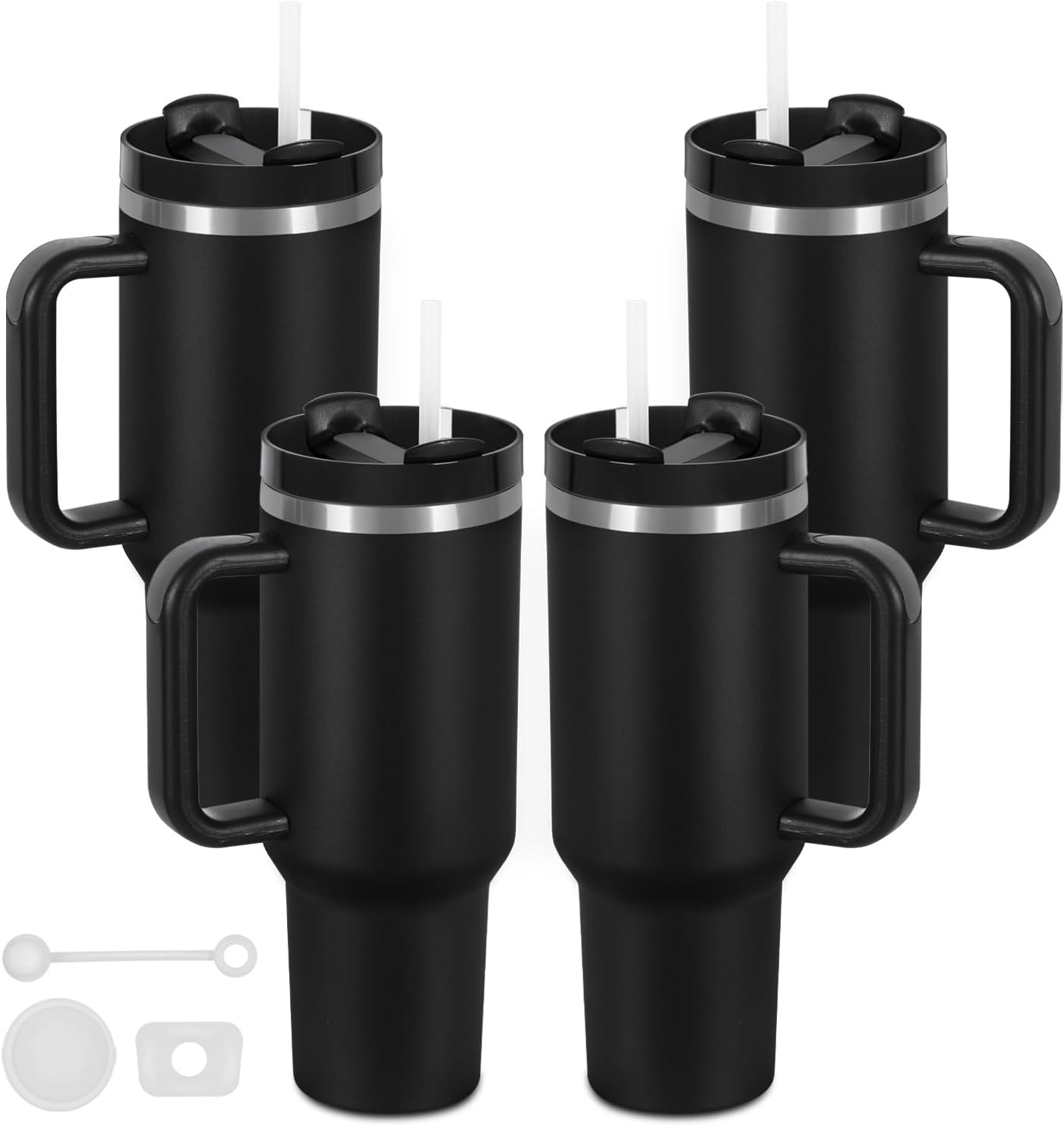 40 Oz Tumbler with Handle - Double Wall Insulated Stainless Steel