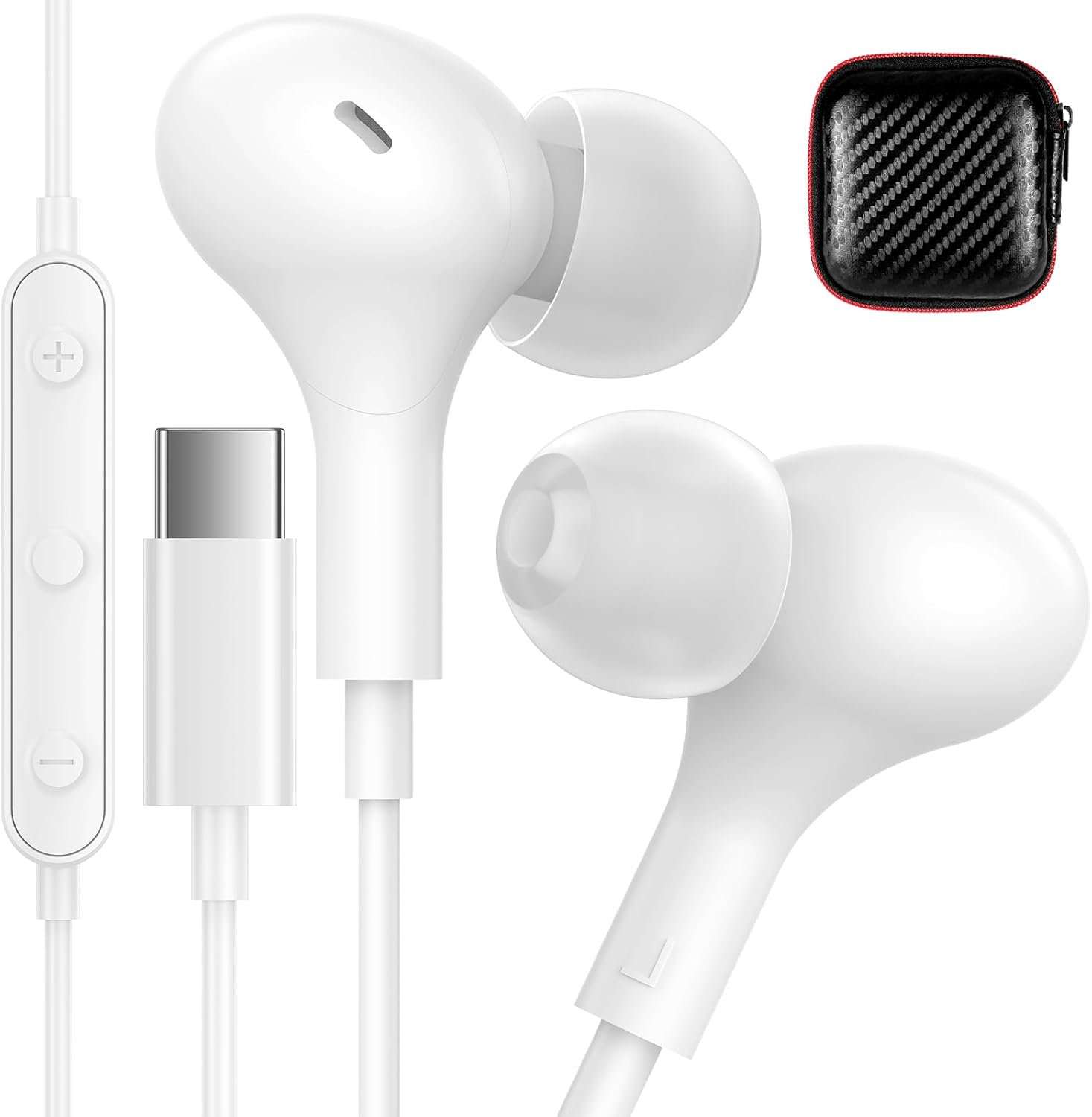Premium USB C Earbuds with Mic - iMangoo