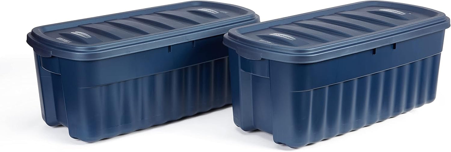 Rubbermaid Roughneck Tote 50 Gal Storage Bins for Versatile Use