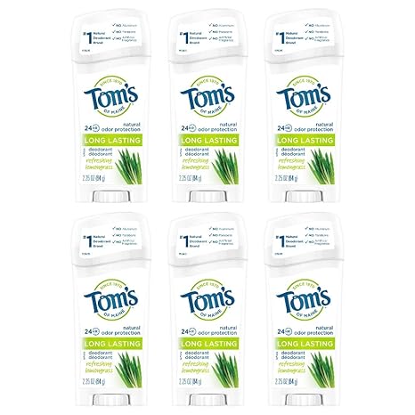 Tom's of Maine Long Lasting Deodorant with Refreshing Lemongrass