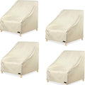 NettyPro Patio Chair Covers 4 Pack - Waterproof Heavy Duty