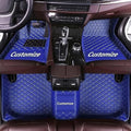 Custom Car Floor Mats Full Coverage Liners - Waterproof Blue