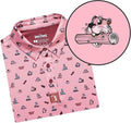 Funny Golf Polo Shirt - Stretchy UPF 50 Men's Golf Polo