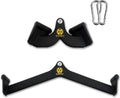LAT Pulldown Attachment Back Tricep Bar - Solid Rubber Grip Strength