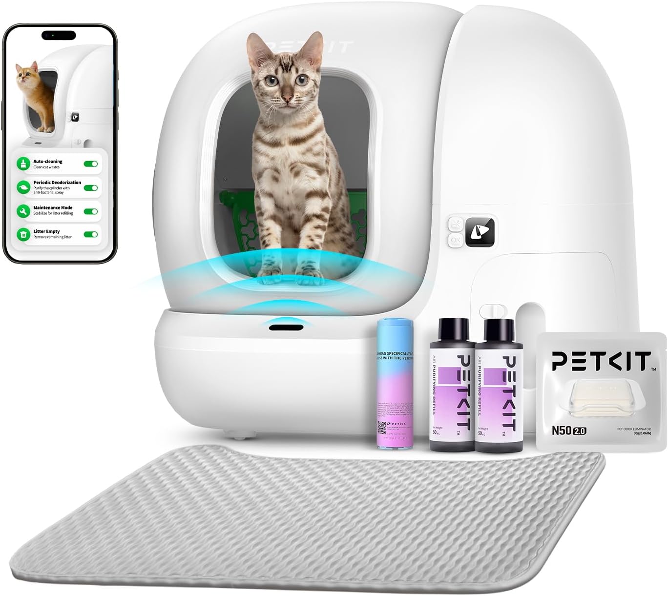 PETKIT 2025 Upgraded Automatic Cat Litter Box with App Control