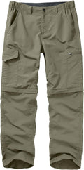 Mens Convertible Hiking Pants for Travel & Fishing - Quick Dry Zip Off