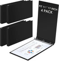 11 x 17 in 3 Ring Binders 1 in D Rings - Heavy Duty View Binders