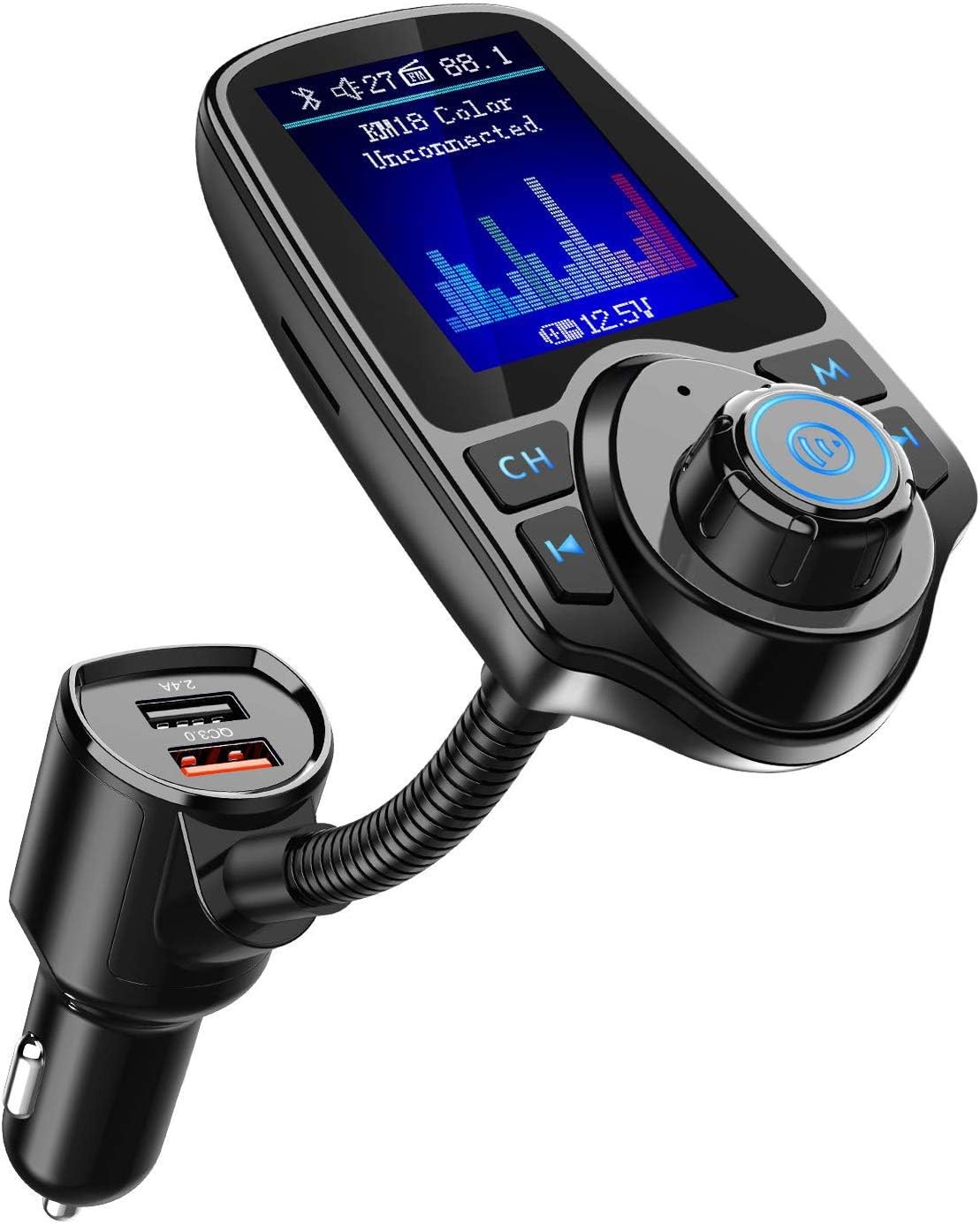 Nulaxy Bluetooth FM Transmitter: Crystal Clear Sound