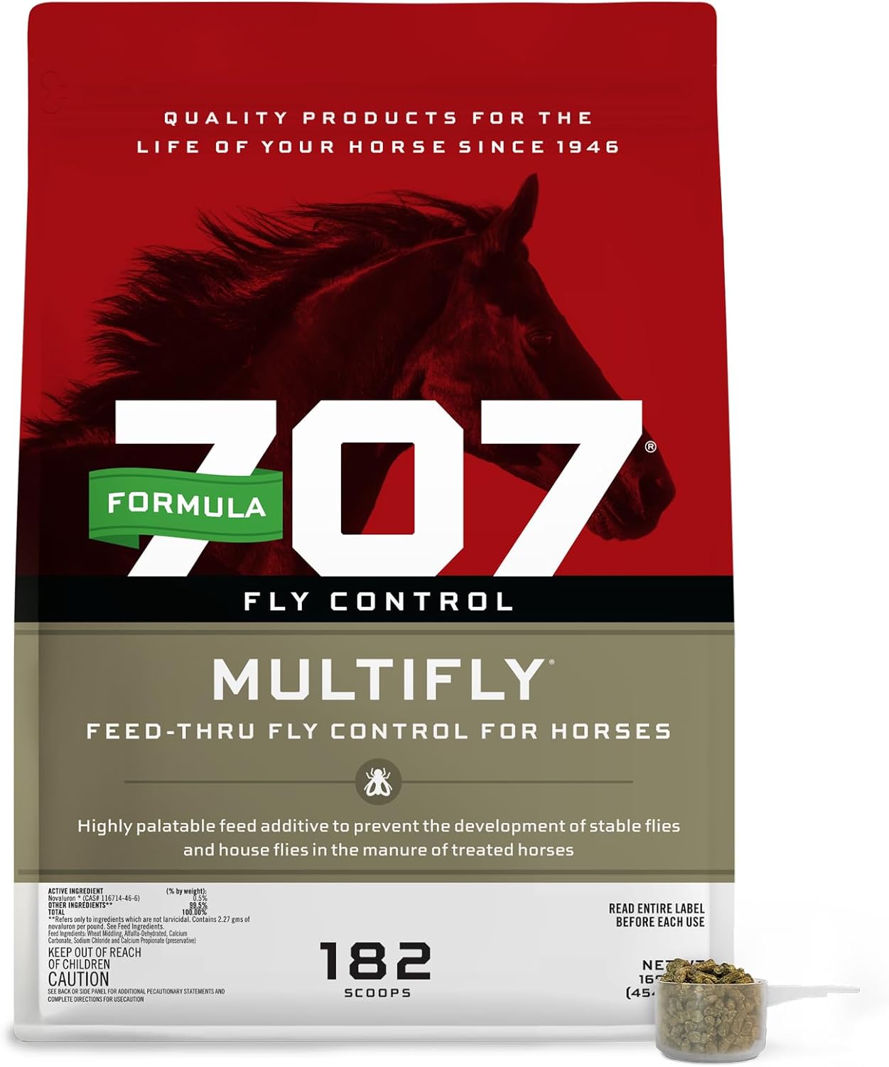 Formula 707 MultiFly Feed-Thru Fly Control Pellets for Horses