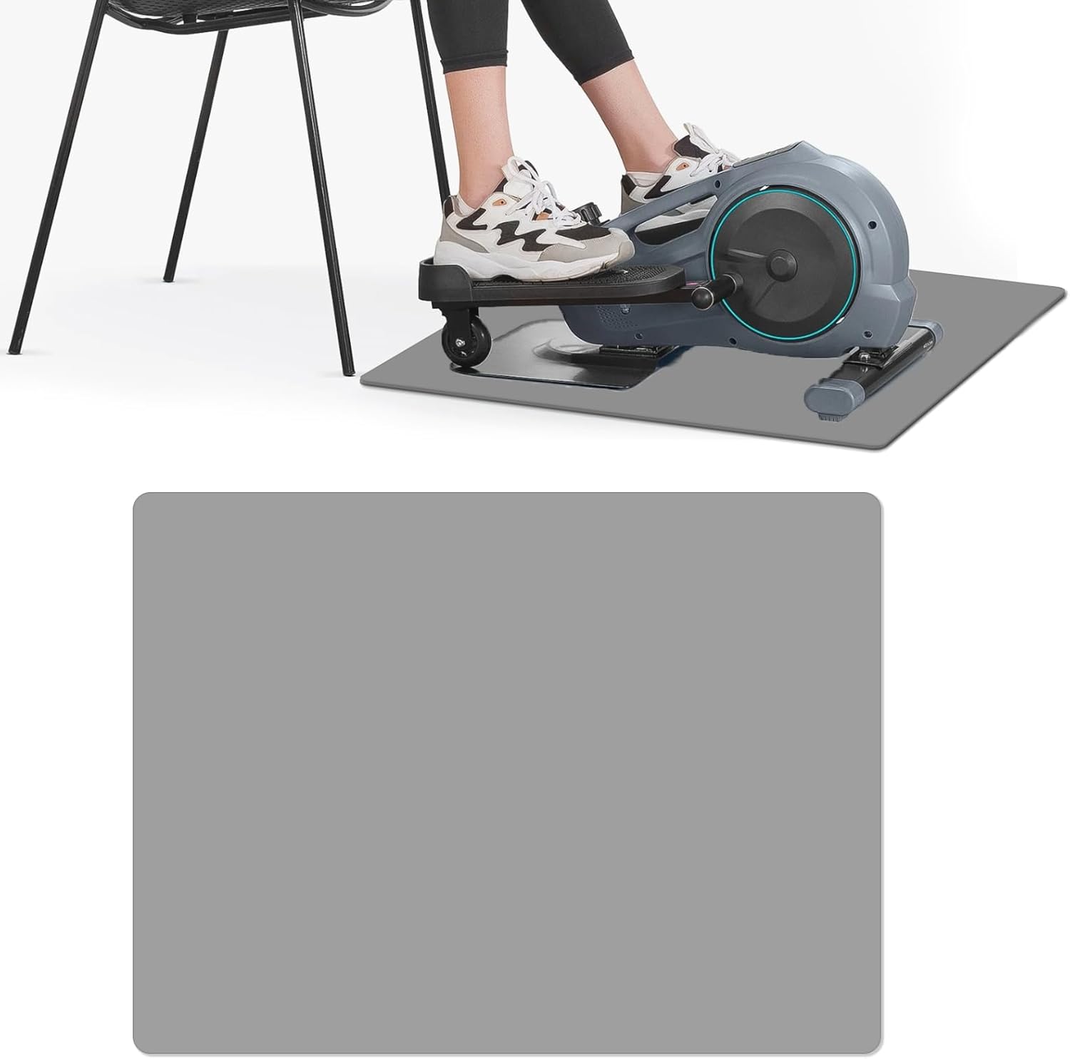 Non-Slip Elliptical Exerciser Mat - Floor Protection