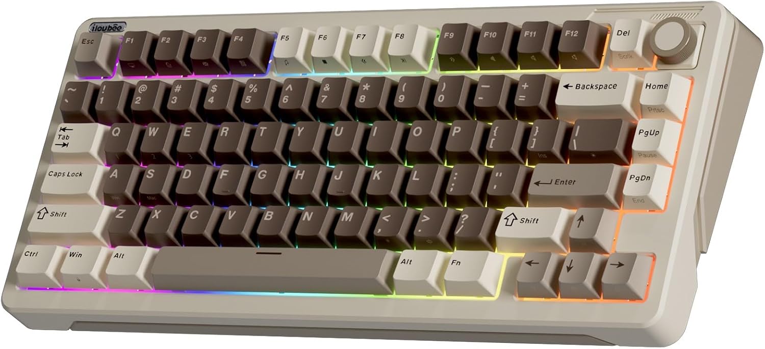 iLovBee B75 Wireless Mechanical Keyboard: Hot-Swappable, Creamy Linear Switches