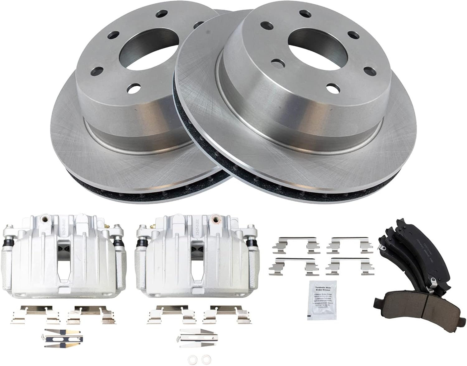 TRQ Rear Brake Pad & Rotor Kit for Cadillac Escalade & More