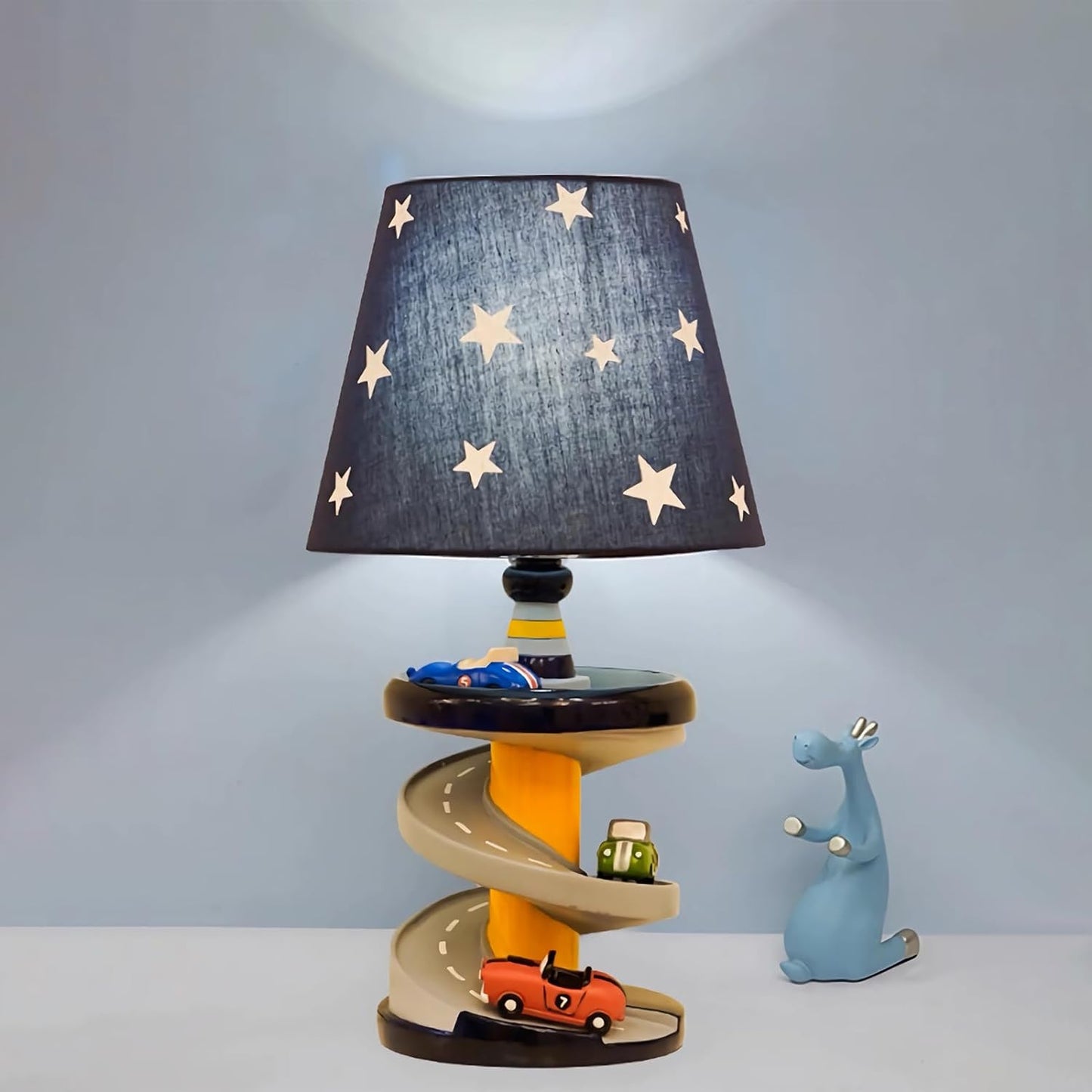 Adorable 14 Inch Racing Car Desk Lamp for Kids' Bedroom Decor