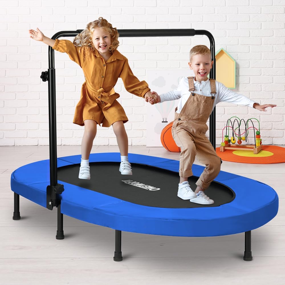 ONETWOFIT Kids Indoor Trampoline for Fun and Fitness