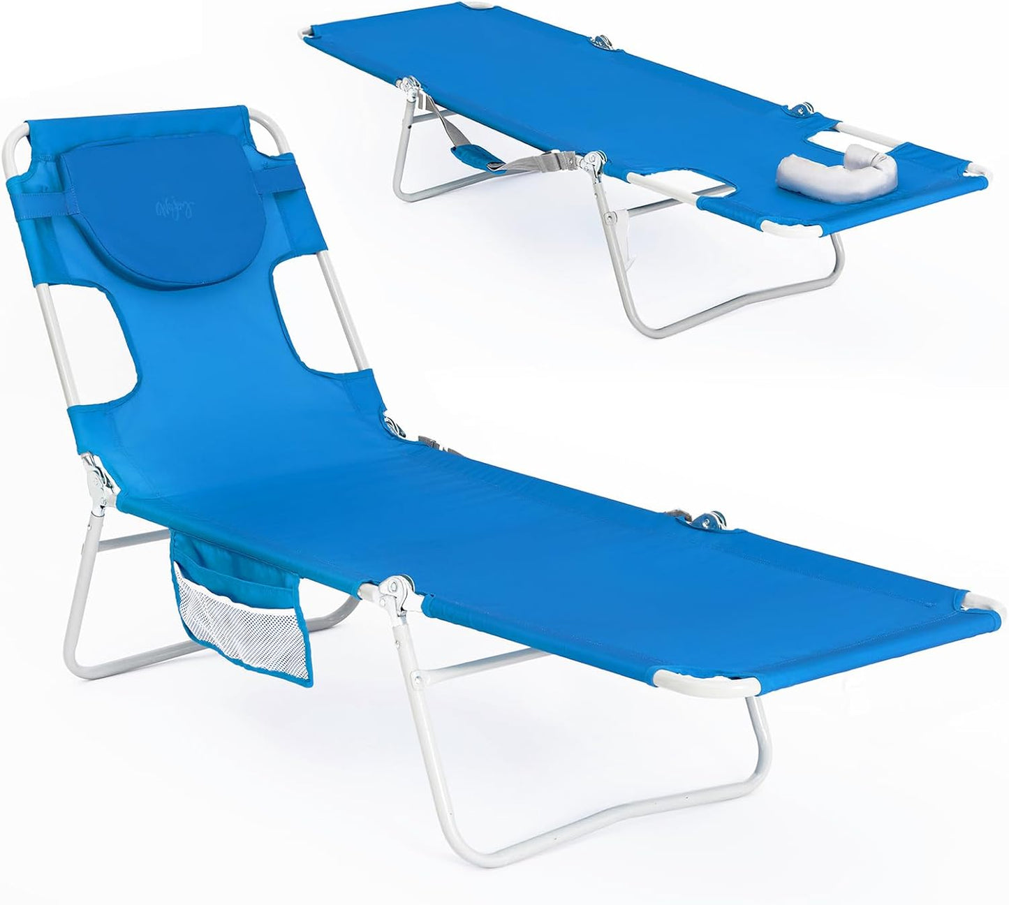 WEJOY Folding Tanning Chair with Face Hole for Ultimate Comfort