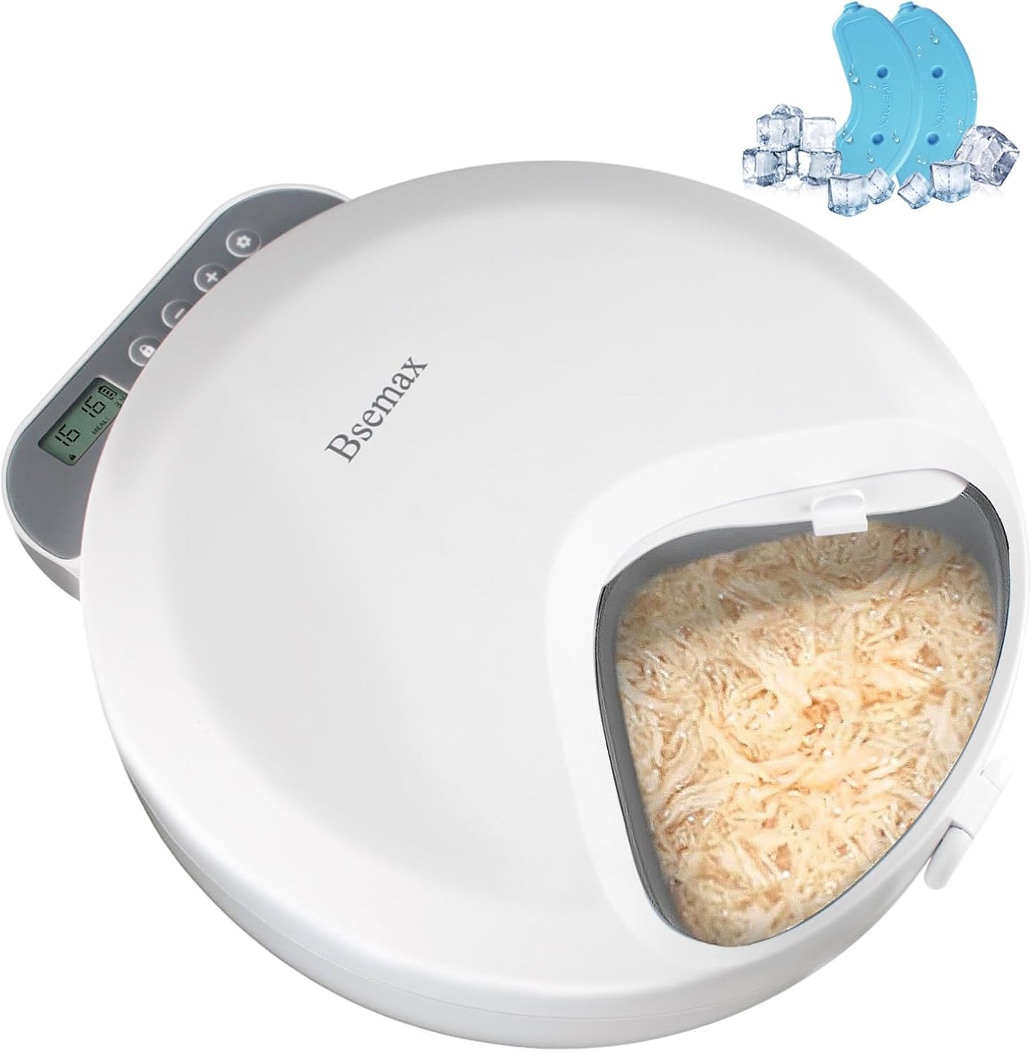 Automatic Wet Food Cat Feeder with Timed Fresh Food Dispenser