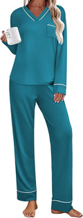 Ekouaer Women's Pajamas Sets Comfy Sleepwear PJs Loungewear